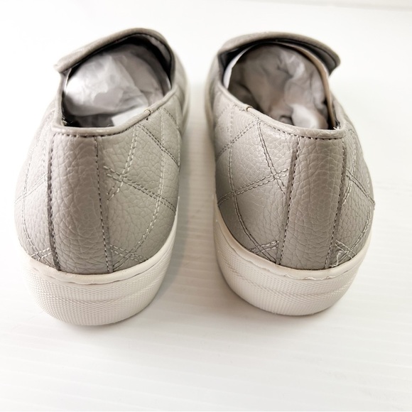 Steve Madden Sneaker Women's 9 Globe Grey Faux Leather Slip On Shoes - Picture 7 of 10